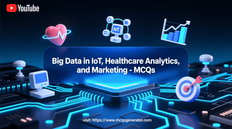 Big Data in IoT, Healthcare Analytics, and Marketing - MCQs