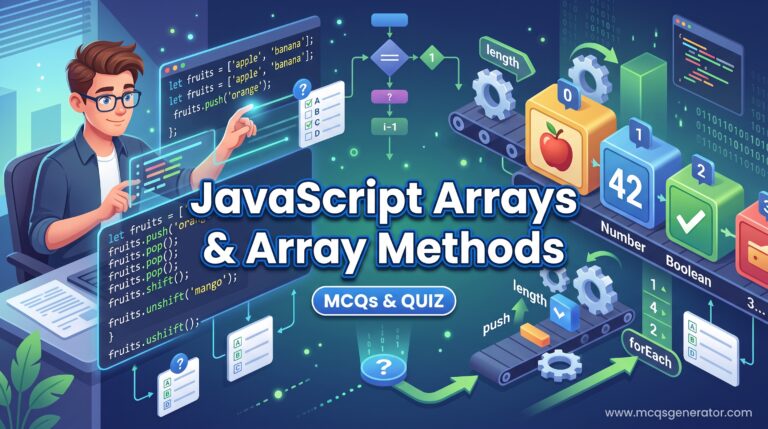 JavaScript Arrays & Array Methods MCQs