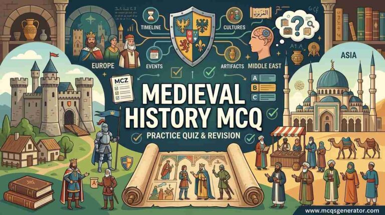 Medieval History MCQs: Practice Quiz for Test Preparation & Competitive Exams