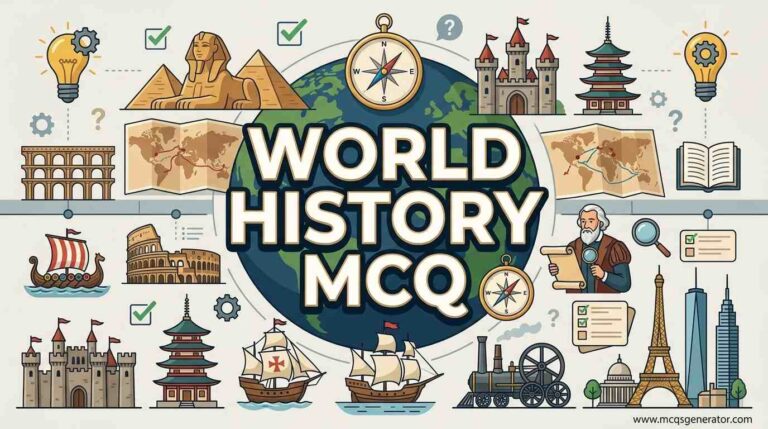 World History MCQs: Test Your Knowledge on Global History & Events