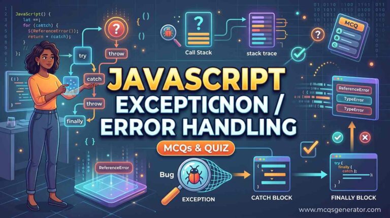 JavaScript Error Handling MCQs for Developer Interviews & Certification