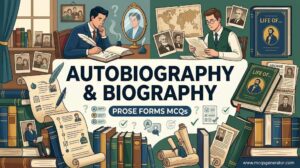 Autobiography and Biography as Prose Forms MCQs