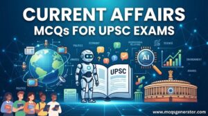 Current Affairs MCQs for UPSC Exams