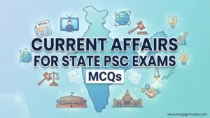 Current Affairs for State PSC Exams MCQs