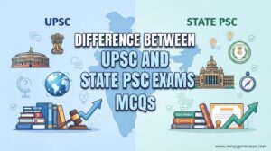 Difference Between UPSC and State PSC Exams MCQs
