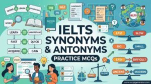 IELTS Synonyms and Antonyms Practice MCQs