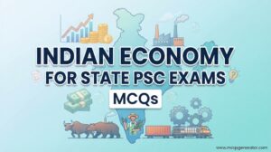 Indian Economy for State PSC Exams MCQs