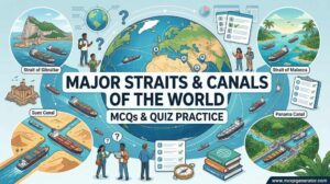 Major Straits and Canals of the World MCQs