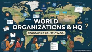 Major World Organizations and Headquarters (Geographic Context) MCQs