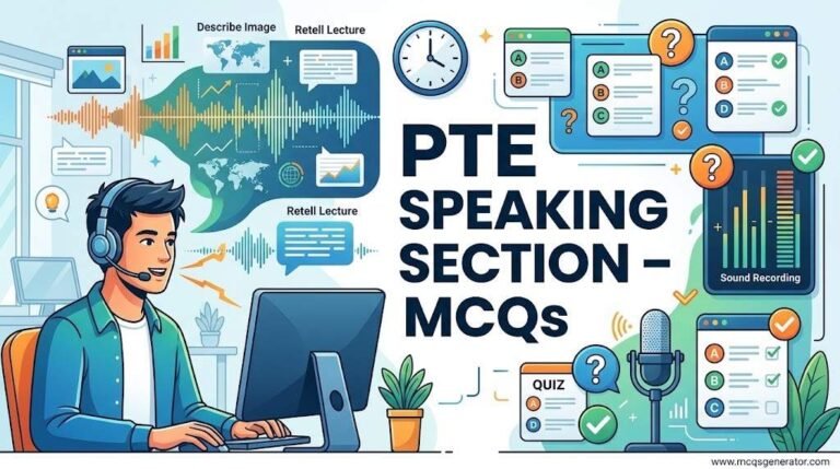 PTE Speaking Section – MCQs