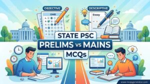 State PSC Prelims vs Mains MCQs