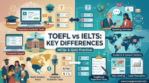 TOEFL vs IELTS – Key Differences MCQs