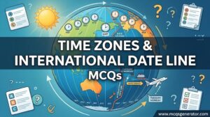 Time Zones and International Date Line MCQs