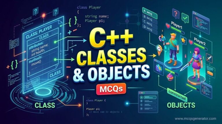 C++ Classes and Objects - MCQs