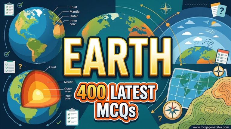 400 Latest MCQs on Earth